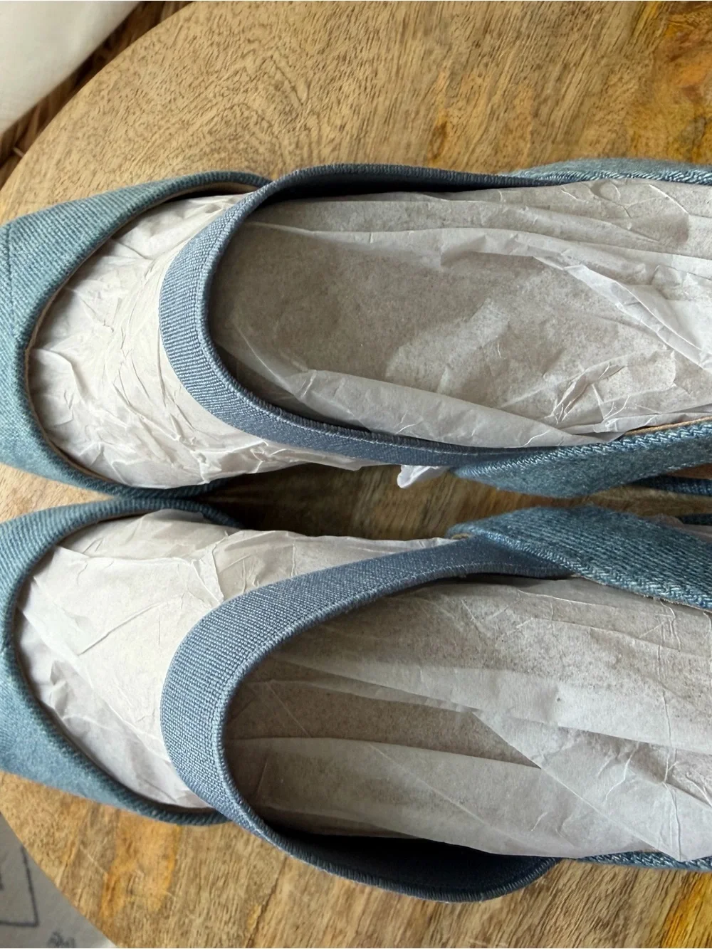LifeStride Kimmie Denim Espadrille Wedge Sandals Sz 7
